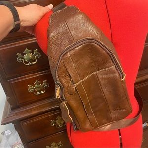 Genuine Leather ZZNick Shoulder or Chest bag